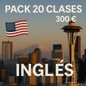 PACK 20 CLASES DE INGLÉS 300 €