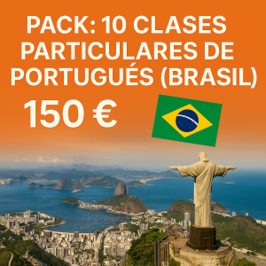 🇧🇷 PACK: 10 CLASES PARTICULARES DE PORTUGUÉS (BRASIL) – 150 €