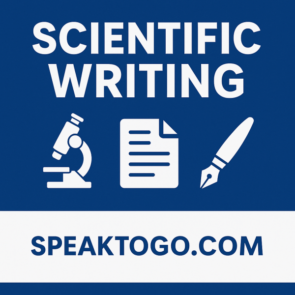 🧪 Scientific Writing in English – SpeakToGo.com